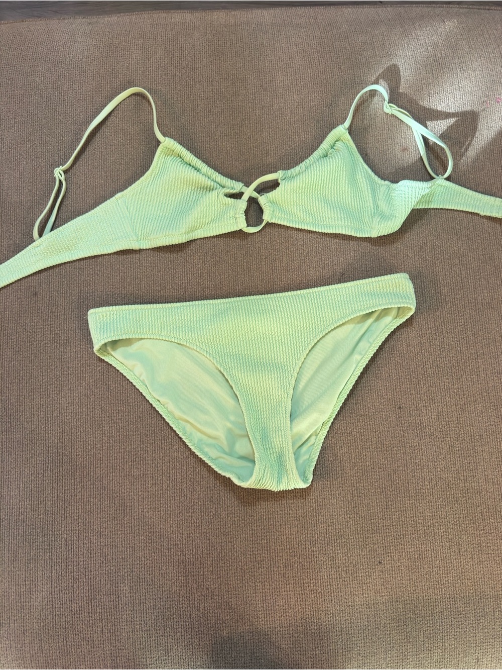 aerie Pastel Mint Ring-Front Bikini Set